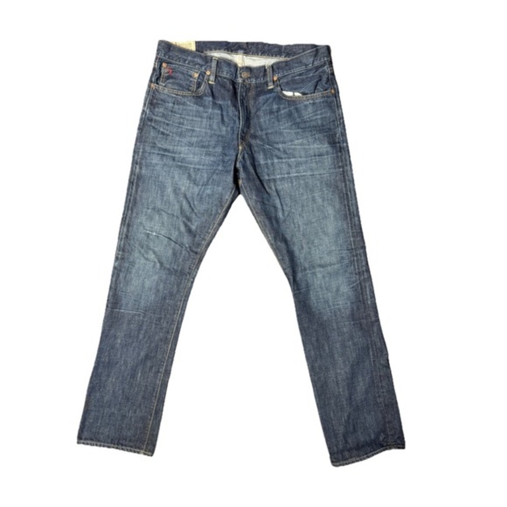 Polo Ralph Lauren Varick Slim 625 Jeans‎ Mens Size 36X32 Cotton Indigo Denim